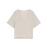 Top sable Violon Grace & Mila manches courtes femme