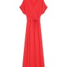 Grace et Mila robe longue sanguine portefeuille femme