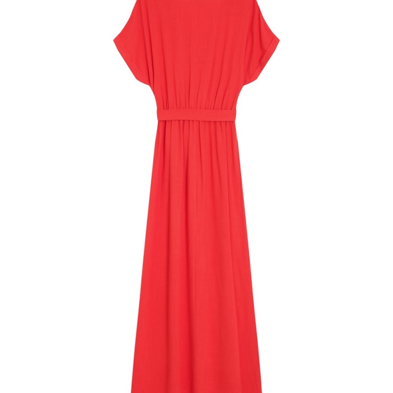 Grace et Mila robe longue sanguine portefeuille femme