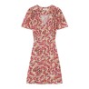 Robe courte imprimée Victoire GRACE & MILA pêche femme