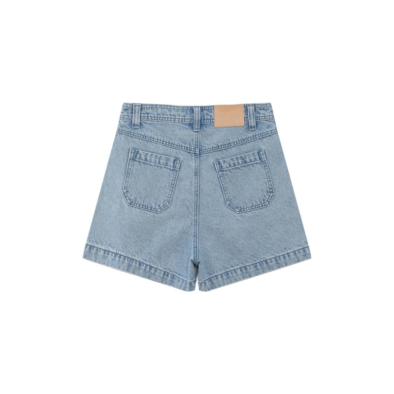Short en jean taille haute Verne GRACE ET MILA skyblue femme