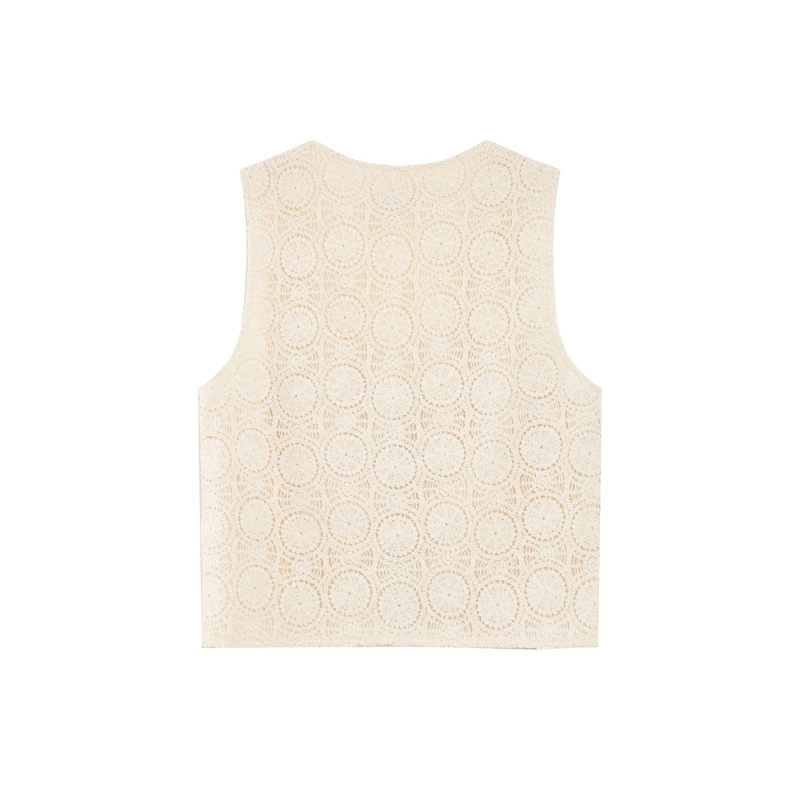 Gilet crochet coton femme Vony Grace & Mila