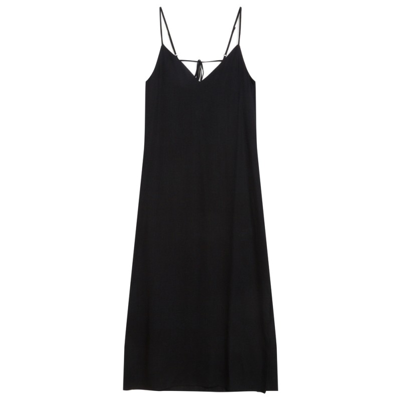 Robe Bretelles Noire Dos Nu WENDRA Femme Grace Mila
