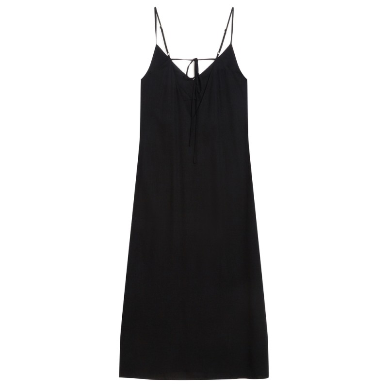 Robe Bretelles Noire Dos Nu WENDRA Femme Grace Mila