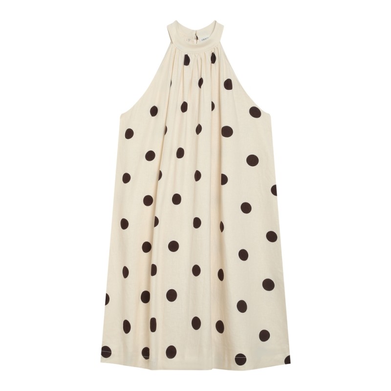 Robe Grace et Mila WARNA Écru Pois Femme