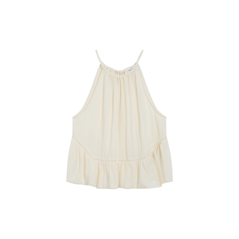 Top Grace et Mila WIDY Écru Femme Coton Chic
