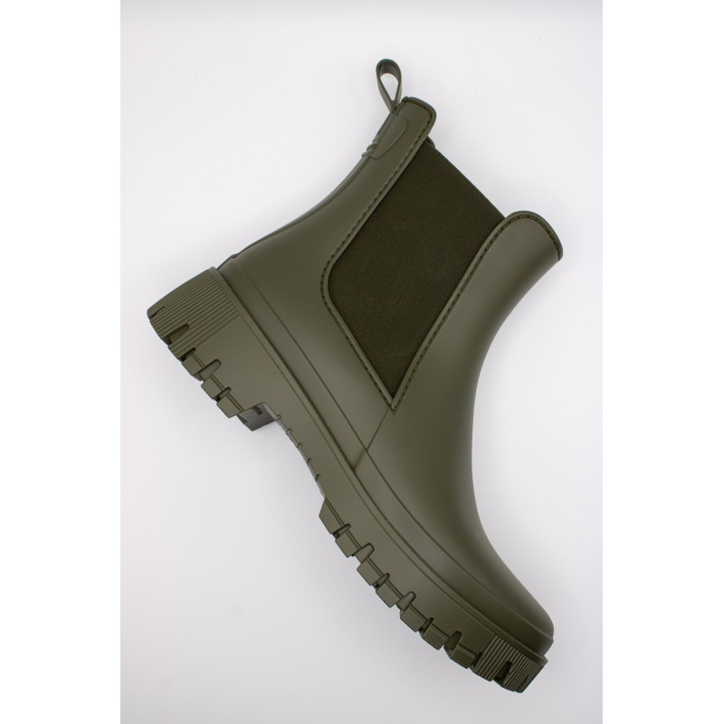 Bottines pluie Lemon Jelly Kirby kaki mat femme