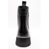 Bottines pluie Rory Lemon Jelly noir vernis léopard