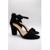 Sandales à talon noires femme Tamaris