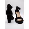 Sandales à talon noires femme Tamaris