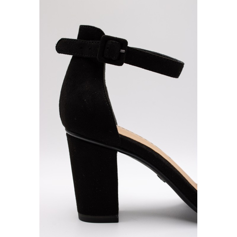 Sandales à talon noires femme Tamaris