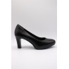 Escarpins cuir noir talon bloc Tamaris 1-22410-41-001