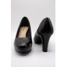 Escarpins cuir noir talon bloc Tamaris 1-22410-41-001