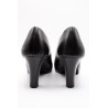Escarpins cuir noir talon bloc Tamaris 1-22410-41-001