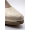 Escarpins dorés cuir femme Tamaris 1-22433-41