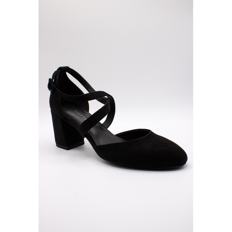 Escarpins brides croisées noir Tamaris 1-24414-41