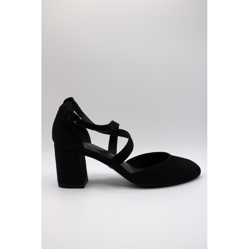 Escarpins brides croisées noir Tamaris 1-24414-41