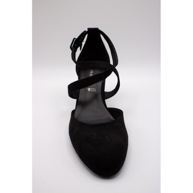 Escarpins brides croisées noir Tamaris 1-24414-41