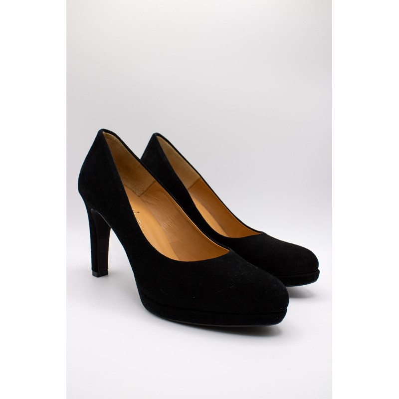 Escarpins noirs cuir suédine femme J2184J