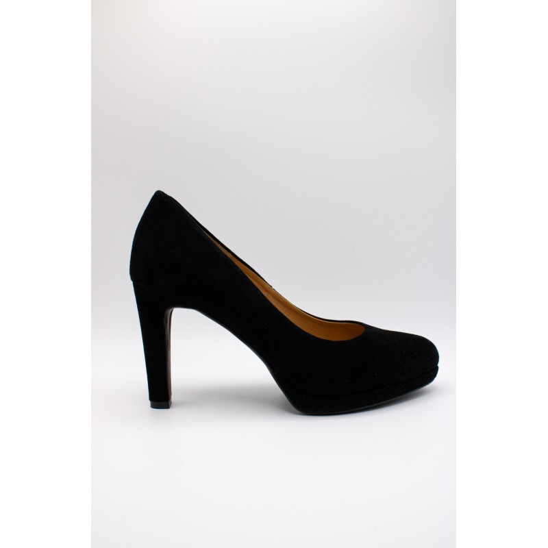 Escarpins noirs cuir suédine femme J2184J
