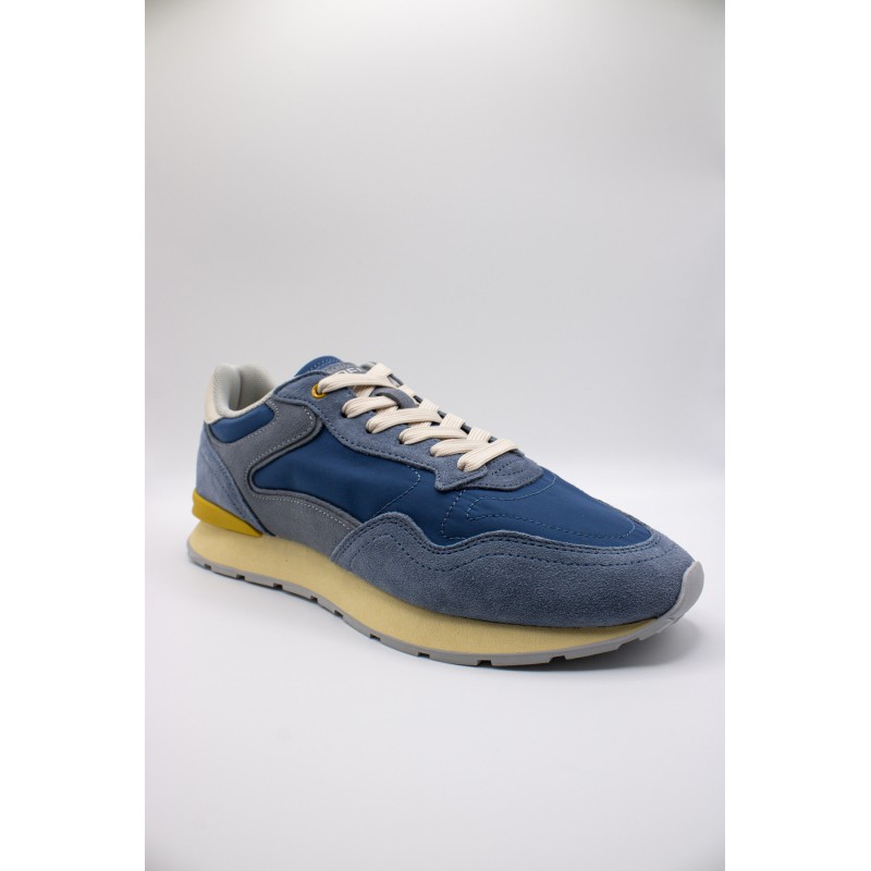 Baskets City Retro jaune et bleu semelle Memory Foam