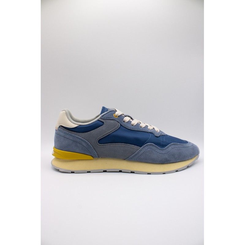 Baskets City Retro jaune et bleu semelle Memory Foam