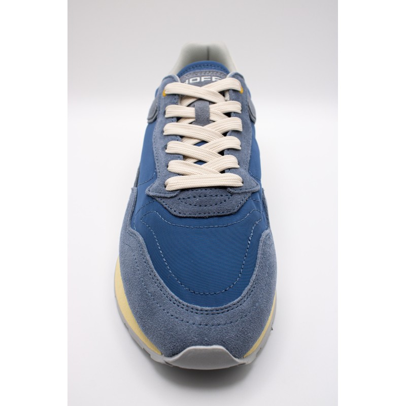 Baskets City Retro jaune et bleu semelle Memory Foam