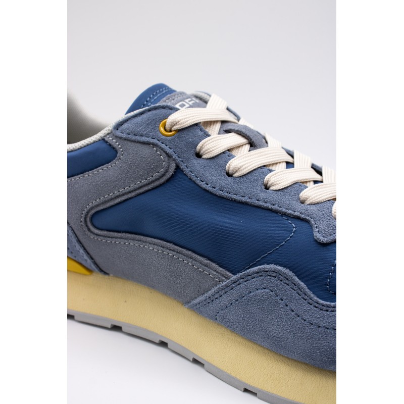 Baskets City Retro jaune et bleu semelle Memory Foam