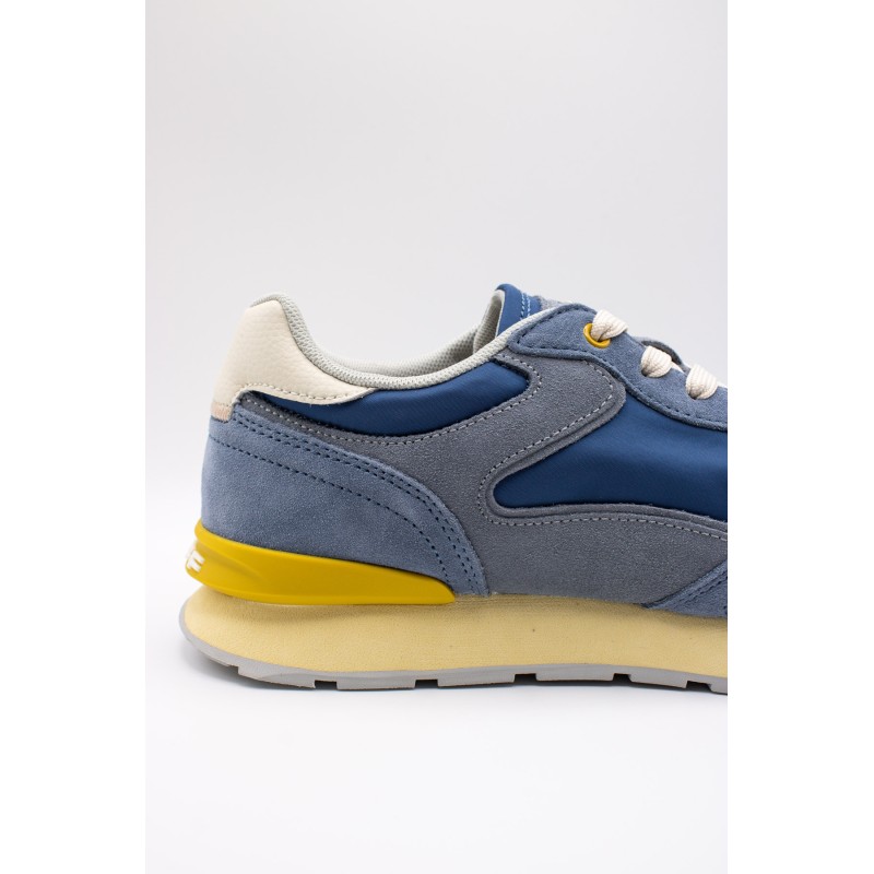 Baskets City Retro jaune et bleu semelle Memory Foam
