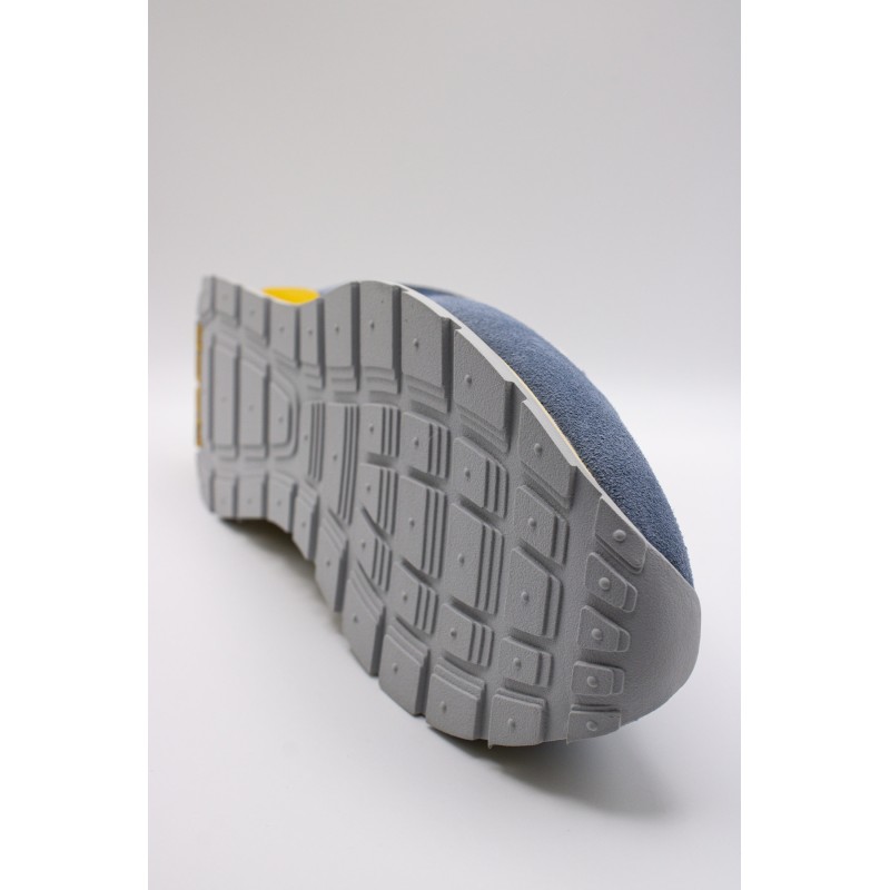 Baskets City Retro jaune et bleu semelle Memory Foam