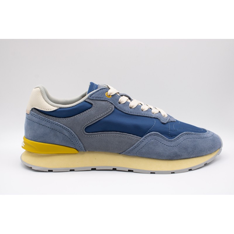 Baskets City Retro jaune et bleu semelle Memory Foam