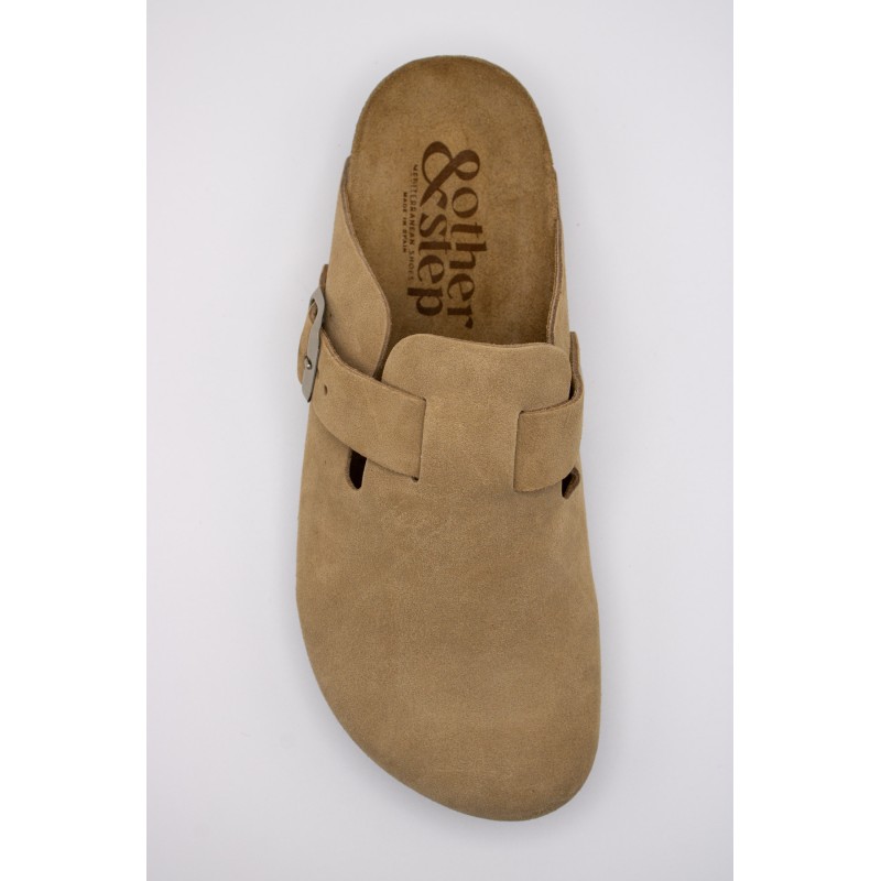 Sabots cuir beige femme FIJ2401 other step