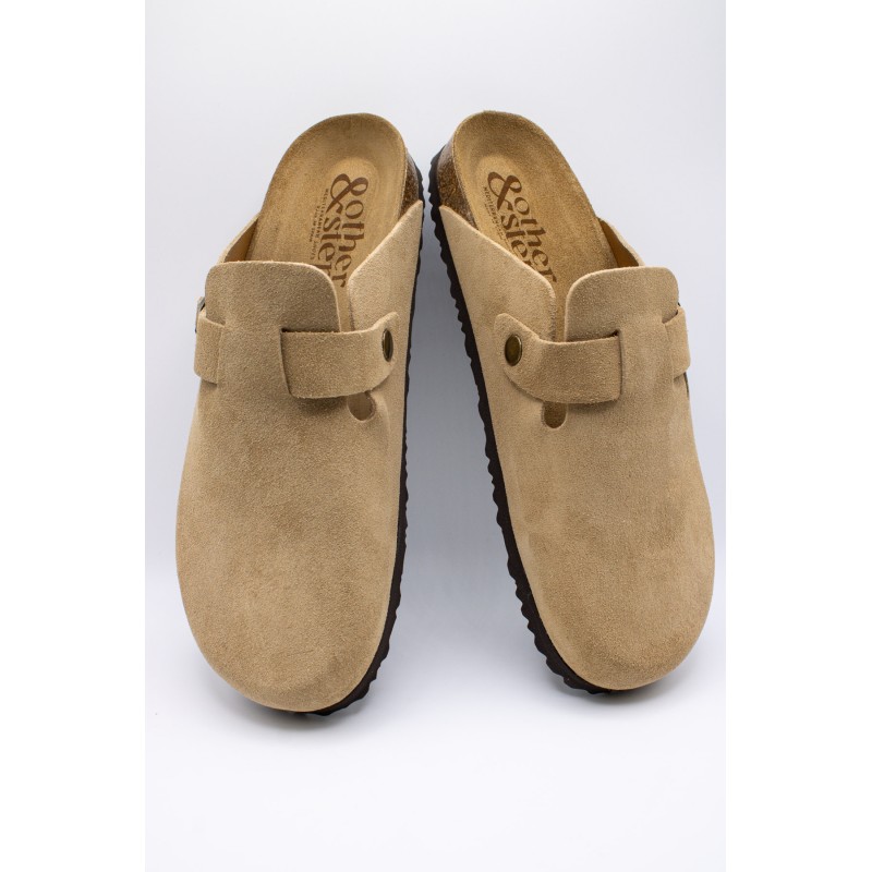 Sabots cuir beige homme FIJ2401 other and step