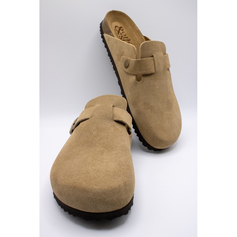 Sabots cuir beige homme FIJ2401 other and step