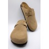 Sabots cuir beige homme FIJ2401 other and step
