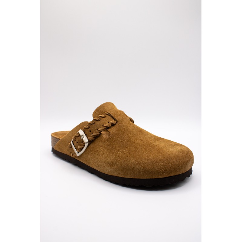 Sabots cuir muscade femme tressés other step