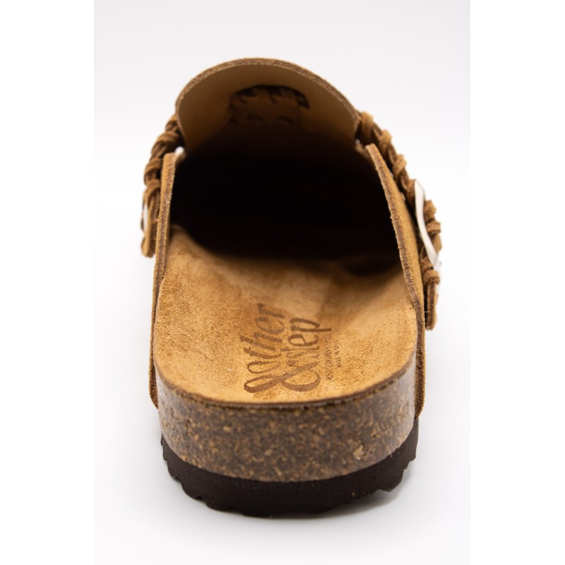 Sabots cuir muscade femme tressés other step