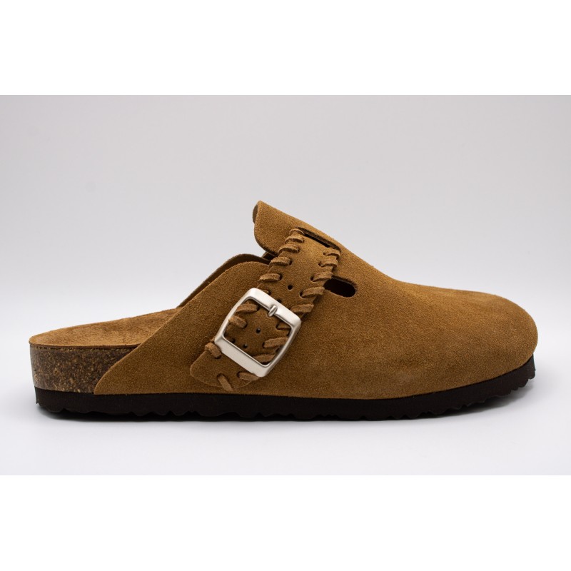 Sabots cuir muscade femme tressés other step