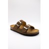 Sandales cuir marron double brides femme OTHER STEP