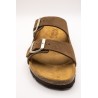 Sandales cuir marron double brides femme OTHER STEP