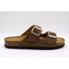 Sandales cuir marron double brides femme OTHER STEP