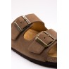 Sandales cuir marron homme double brides OTHER STEP