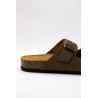 Sandales cuir marron homme double brides OTHER STEP