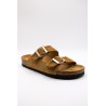 Sandales cuir tressé femme double brides DEIDA