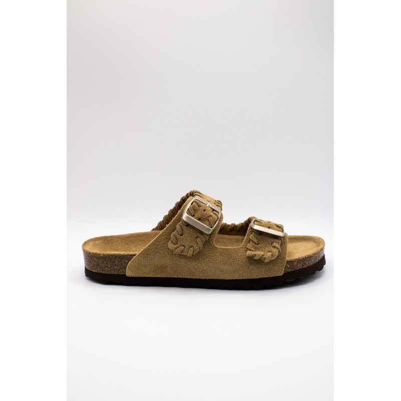 Sandales cuir tressé femme double brides OTHER STEP