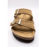 Sandales cuir tressé femme double brides OTHER STEP