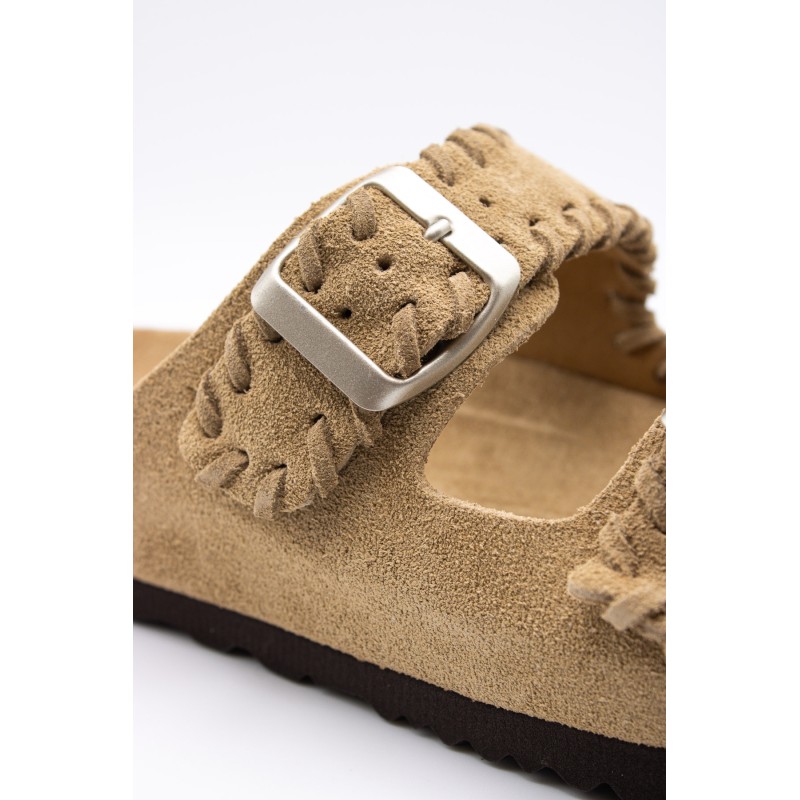 Sandales cuir tressé femme double brides OTHER STEP