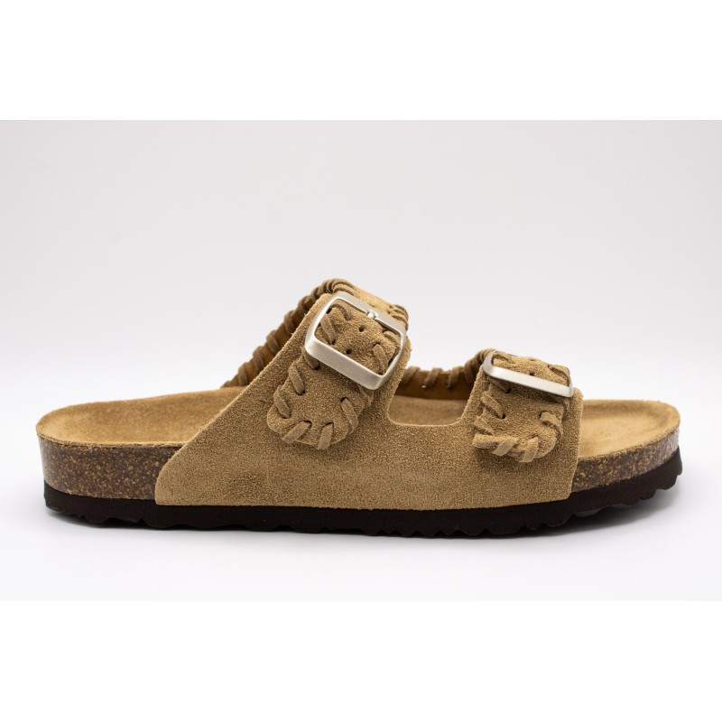 Sandales cuir tressé femme double brides OTHER STEP