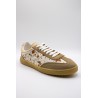 Baskets cuir beige femme Éléa poils vache OTHER STEP