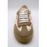 Baskets cuir beige femme Éléa poils vache OTHER STEP